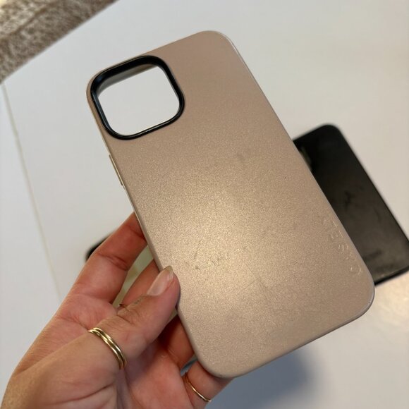 Set of 3 Casely iPhone 12 Pro Max Cases Taupe/Beige, Black, and Cream Checkered - Picture 5 of 6